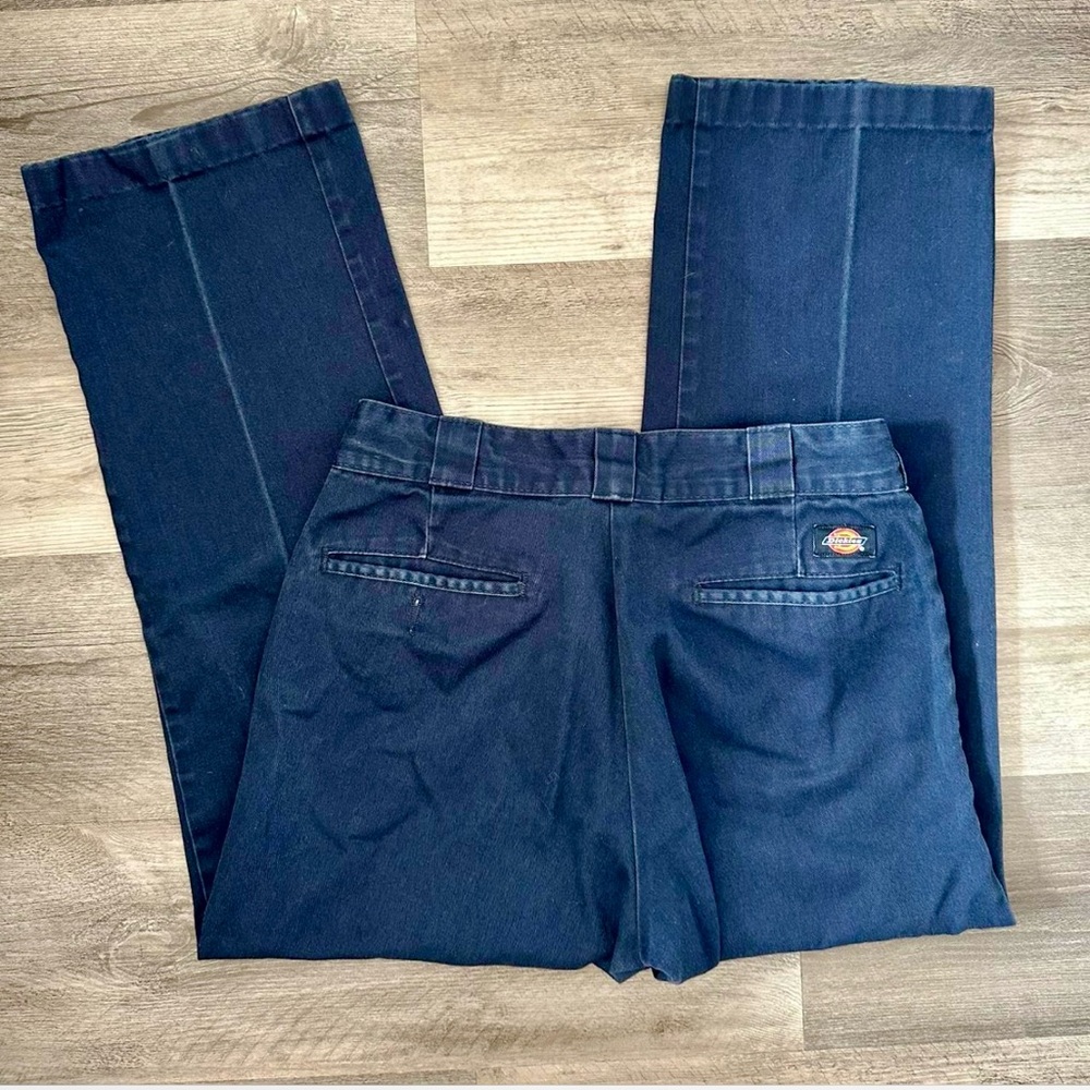 Dickies Navy Blue 874 Original Fit Cropped Pants, Size 6
